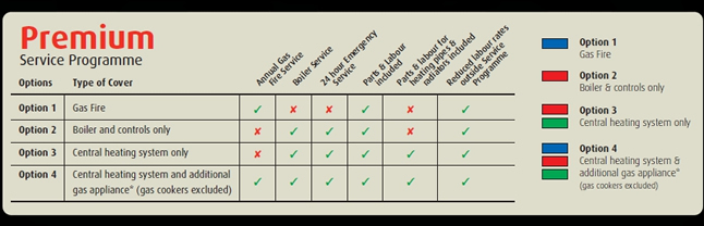 Premium Service Programme Options